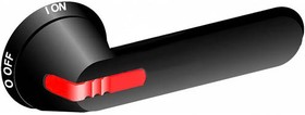 Ручка OHB95J12TE-RUH (черная) с символами на русском для управления через дверь рубильниками OT315..400Е с индикацией ТЕСТ