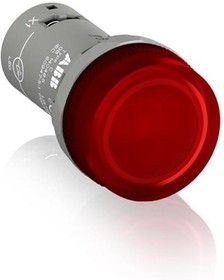 Фото 1/7 Лампа CL2-523R красная со встроенным светодиодом 230В AC