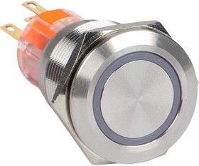 Кнопка PROxima S-Pro67, 19 мм, без фиксации, с красной подсветкой, 230В 20 шт. s-pro67-111