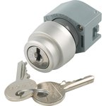 704.121.0, IP65 Key Switch 2-Way Straight-Key