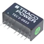 TEC 2-0923, Isolated DC/DC Converters - Through Hole 4.5-13.2Vin +/-15V 2W ...