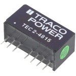 TEC 2-4815, Isolated DC/DC Converters - Through Hole 2W 36-75Vin 24V 83mA SIP8 ...
