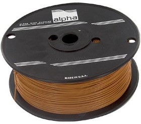 Фото 1/2 1856 OR001, Hook-up Wire 20AWG 304.8m 1.47mm Tinned Copper Orange 600V Spool