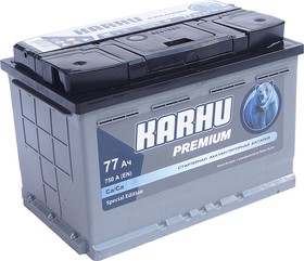 6СТ77(1), Аккумулятор KARHU Premium 77А/ч
