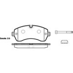P1343300, Колодки дисковые