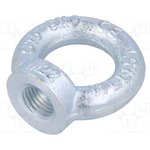 NZU22, Гайка с ушком, с петлей, M22, сталь, Покрытие цинк, DIN 582, 50мм
