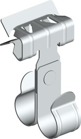 Фото 1/4 Балочный зажим 8-14мм под трубу двойной 20мм