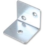 D01083, 25mm x 25mm Zinc Plated Corner Steel Brackets, 10 Pack