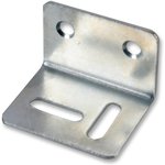 D01084, 28mm x 25mm x 38mm Zinc Plate Adjustable Corner Steel Brackets, 10 Pack