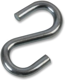 D01188, S-Hooks Zinc Plated 2" (51mm), 10 Pack