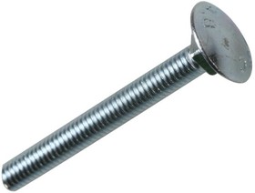 D02007, M6 x 80mm Stainless Steel Coach Bolt, 10 Pack