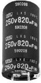 ELXS201VSN102MP50S, Aluminum Electrolytic Capacitors - Snap In 1000uF 200Volts Snap-In