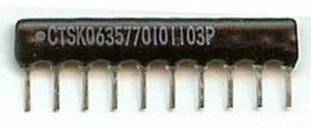 770101223P, Resistor Networks & Arrays 22K Ohms Bussed 10 Pin