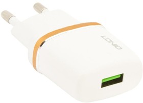 Фото 1/2 Блок питания (сетевой адаптер) LDNIO 1 USB выход 1А + кабель для Apple 8 pin DL-AC50 коробка