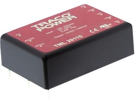 TML 20124, AC/DC Power Modules Product Type: AC/DC; Package Style: Encapsulated; Output Power (W): 20; Input Voltage: 90 264 VAC; Output 1 (