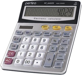Бухгалтерский калькулятор PF A4029 12-разрядный, GT, серебристый 30010590