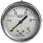 Analogue Pressure Gauge 25bar Back Entry, MIT3-F22.B26, 0bar min.