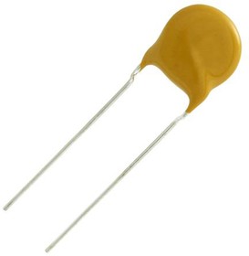 Фото 1/3 564R30GAQ15, Single Layer Ceramic Capacitor (SLCC) 15pF 3kV dc ±20% U2J (N750) Dielectric, 564R, Through Hole +105°C Max Op.