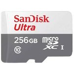 Карта памяти 256Gb MicroSD SanDisk Ultra (SDSQUNR-256G-GN3MN)