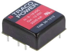 Фото 1/2 THN 30-1212, Isolated DC/DC Converters - Through Hole Product Type: DC/DC; Package Style: 1"x1"; Output Power (W): 30; Input Voltage: 9-18 V