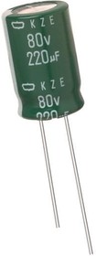 EKZE101ELL101MK16S, Aluminum Electrolytic Capacitors - Radial Leaded 100volts 100uF 12.5X16