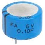 FA0H104ZF, Supercapacitors / Ultracapacitors 5.5V 0.1F -20/+80% LS=7.6mm