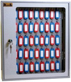 Фото 1/2 Шкаф для ключей Klesto SKB-102 на 102 ключа, металл/стекло, серый