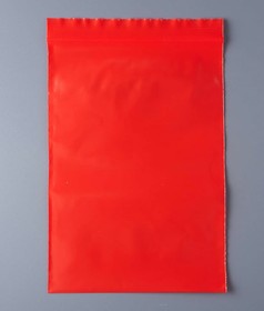 Пакет с замком Зип лок 15x20 см 100 мкм красный металлик 500 шт IP0CBL1520100-500