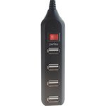 Разветвитель USB-HUB 4 Port чёрный 30012980