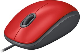Фото 1/4 Мышь Logitech Mouse M110 Silent USB Red Ret