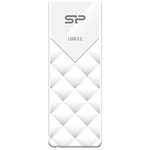 SP032GBUF3B03V1W, Флеш накопитель 32Gb Silicon Power Blaze B03, USB 3.2, Белый