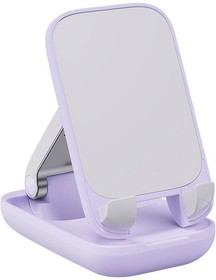 Фото 1/8 Подставка для телефона Baseus Seashell Series Nebula Purple (B10551500511-00)