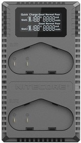 Фото 1/4 A03537, Зарядное устройство Nitecore UCN4PRO с 2 слотами для аккумуляторов Canon LP-E19 / LP-E4 / LP-E4N