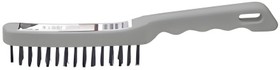 YT6355, Щётка с металлическим ворсом 5 рядов (пластиковая ручка)