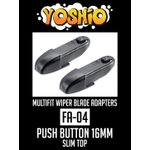 Адаптер щетки стеклоочистителя PUSH BUTTON 16 мм комплект (2шт.) YOSHIO