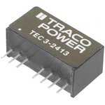 TEC 3-2413, Isolated DC/DC Converters - Through Hole 3W 18-36Vin 15V 200mA SIP8 ...