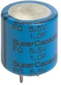 FGR0H474ZF, Суперконденсатор, EDLC, 0.47 Ф, 5.5 В, Радиальные Выводы, серия FG, +80%, -20%, 5.08 мм