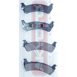 AKD-0111, Колодки тормозные дисковые задние, CHRYSLER JEEP Grand Cherokee 91-99