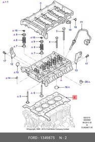 1349875, Прокладка ГБЦ| (1,15mm/2-метки)\Ford Transit 2.2 Duratorq 06