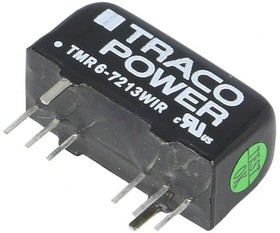 Фото 1/2 TMR 6-7213WIR, Isolated DC/DC Converters - SMD 6W 43-160Vin 15Vout 400mA SIP8 Iso Reg