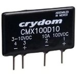 CMX60D10, Solid State Relay - 3-10 VDC Control - 10 A Max Load - 0-60 VDC ...
