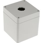 03225000.B17, Light Grey Plastic Euromas Push Button Enclosure - 3 Hole 22mm Diameter