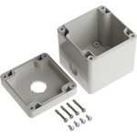 03225000.B17, Light Grey Plastic Euromas Push Button Enclosure - 3 Hole 22mm Diameter