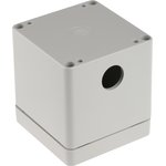 03225000.B17, Light Grey Plastic Euromas Push Button Enclosure - 3 Hole 22mm Diameter