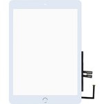 Сенсорное стекло (тачскрин) для iPad 6 (2018) A1893, A1954 + серебряная кнопка ...