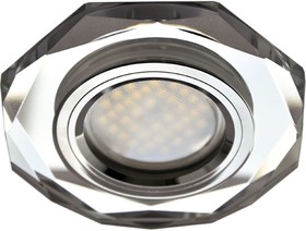 Светильник MR16 DL1652 GU5.3 Glass Стекло 8-угольник с прямыми гранями Хром / Хром 25x90 /кd74/ FC1652EFF