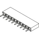 BCS-110-L-S-TE, Headers & Wire Housings Pass-Through Socket Strip, 0.100" pitch