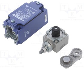 Фото 1/5 XCKJ10513H29, Limit switch; lever R 41mm, metal roller O22mm; NO + NC; 10A