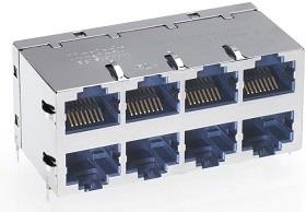 SI-60182- F, Modular Connectors / Ethernet Connectors CONN RJ45 JACK