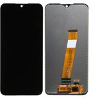 Дисплей (экран) в сборе с тачскрином для Samsung Galaxy M01 SM-M015F черный с ...